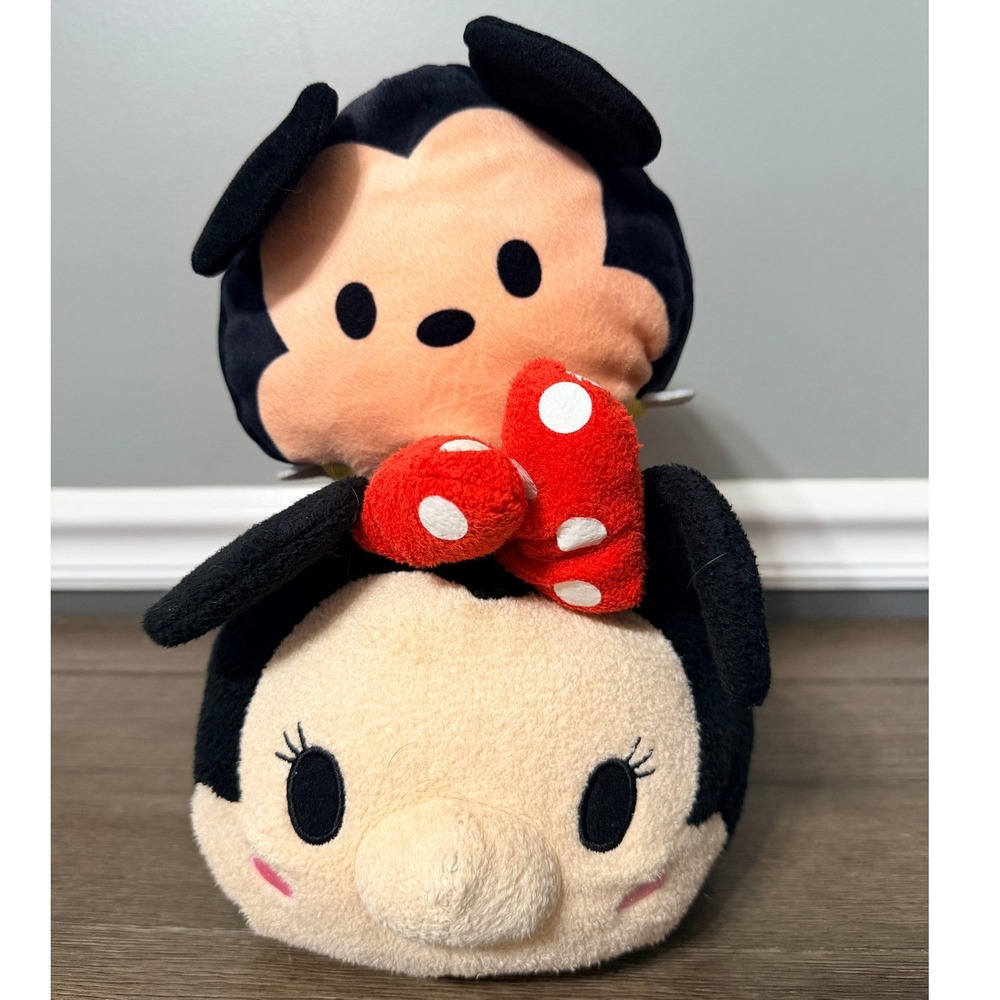 Disney Tsum Tsum Mickey and Minnie Mouse Stacked Plush Stuffed Toy